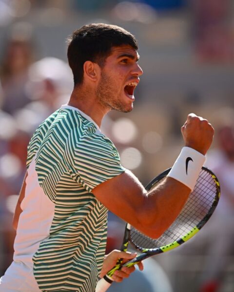 Roland Garros: Carlos Alcaraz Moves into the quarter finals with victoyr over Lorenzo Musetti