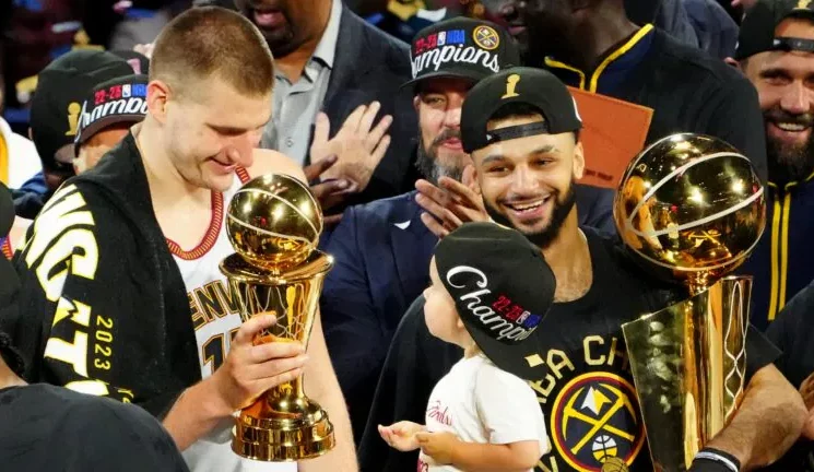 The 2023 Bill Russell NBA Finals Most Valuable Player award goes to Nikola Jokic.