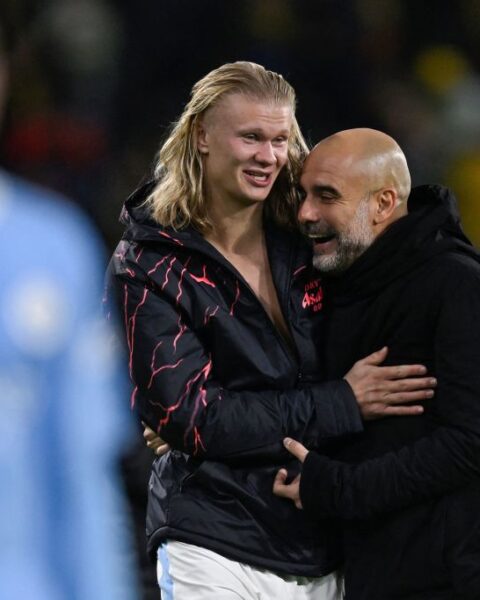 Guardiola Responds to Haaland’s Critics,  Says Striker “Is Going to Score Goals All His Life”
