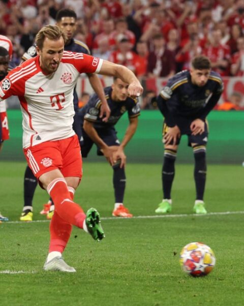 UCL: Vinicius, Kane shines as Bayern Munich vs Real Madrid ends in 2-2 draw 