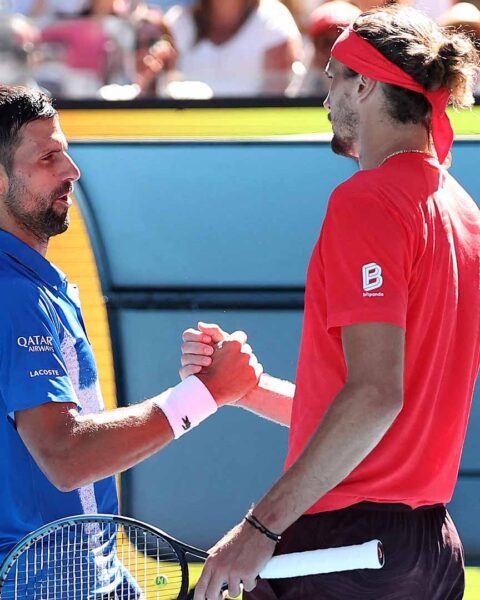 Zverev reach first Melbourne final as Djokovic retires