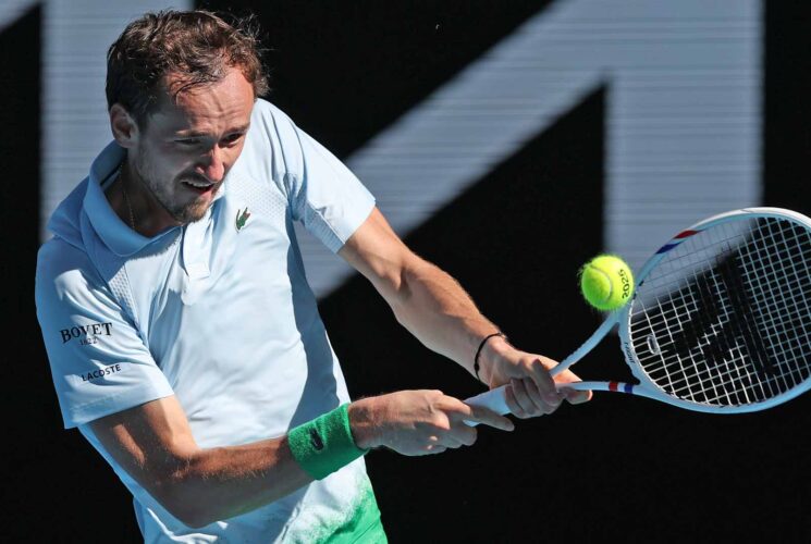 Medvedev starts grand slam campaign with a win over underdog Samrej