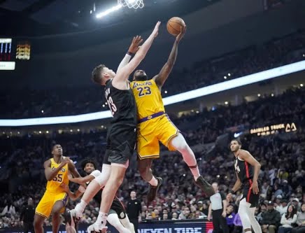Lebron Makes History as Lakers Defeat Trailblazers 110-102