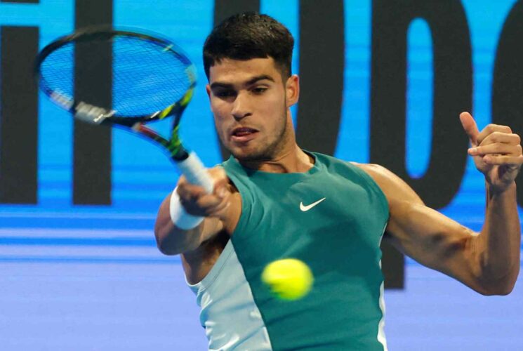 Alcaraz moves past Nardi to advance into the quarter finals in Doha