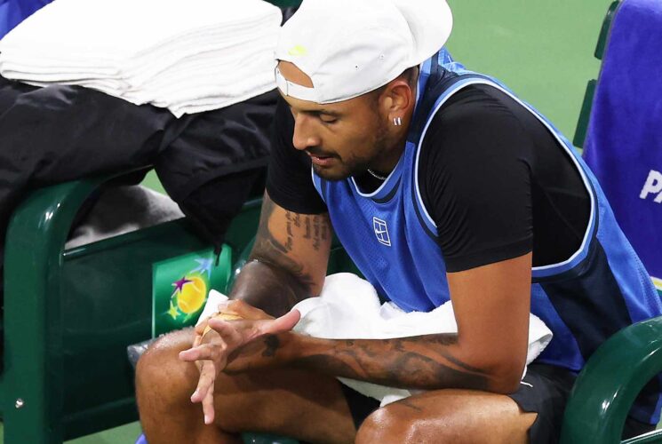 Indian Wells: Nick Kyrgios retires due to injury
