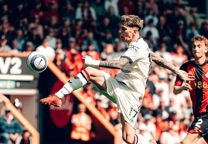 Hojlund’s strike Salvages Point for United Against Ten-Man Bournemouth