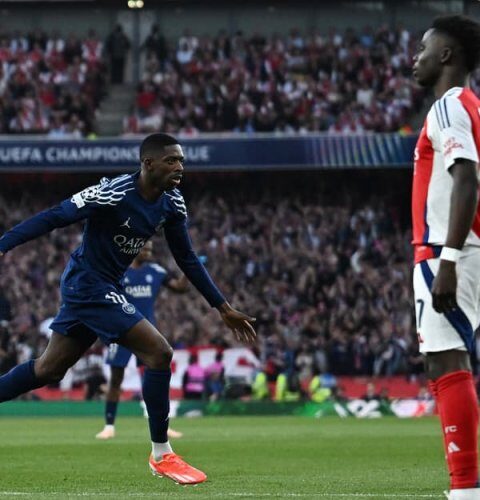 UCL: Les Parisiens takes first leg advantage at Emirates