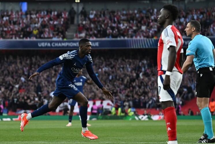 UCL: Les Parisiens takes first leg advantage at Emirates