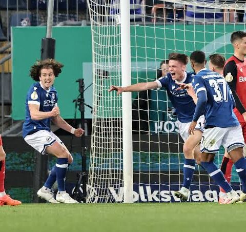Leverkusen crumbles to third division side in DFB Pokal semis