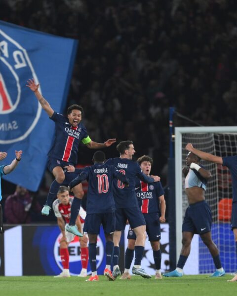 UCL: PSG dump Arsenal to reach final showpiece