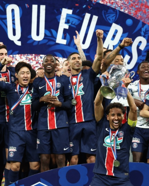 PSG wins French Cup to complete domestic treble