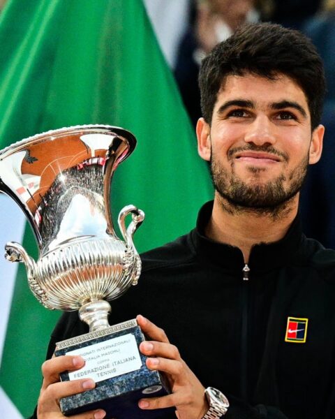 Alcaraz moves up to World No.2 after clinching Rome title