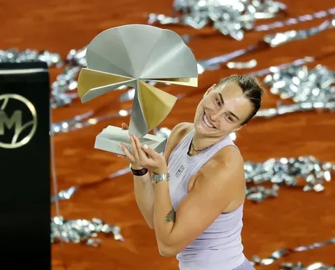 Sabalenka beats Gauff in straight sets to lift third Madrid Open title