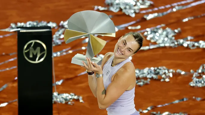 Sabalenka beats Gauff in straight sets to lift third Madrid Open title