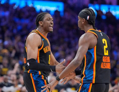 Thunder Wins Nuggets 149-106 to Tie Series 1-1