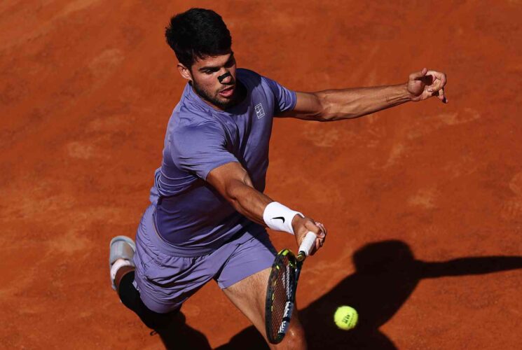 Alcaraz secures spot into championship match with victory over Musetti in Rome
