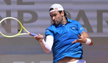 ROME, ITALY – May 10: Matteo Berrettini of Italy at the Internazionali BNL dItalia held at the Foro Italico on May 10, 2025 in Rome, Italy (Photo by Peter Staples/ATP Tour)