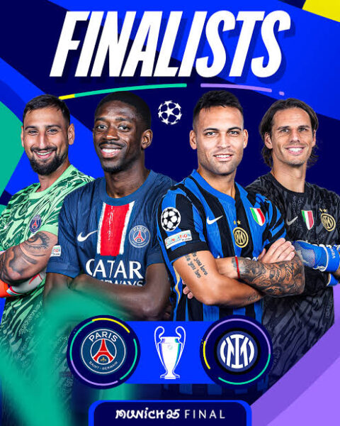 UCL: PSG and Inter clash first time in final showdown