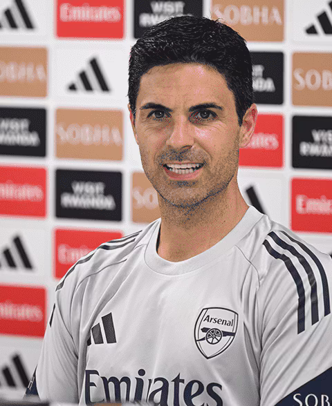 Arteta confident as Arsenal prepares for season opener at Old Trafford
